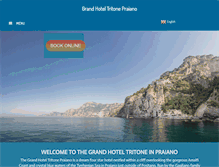 Tablet Screenshot of hoteltritonepraiano.com